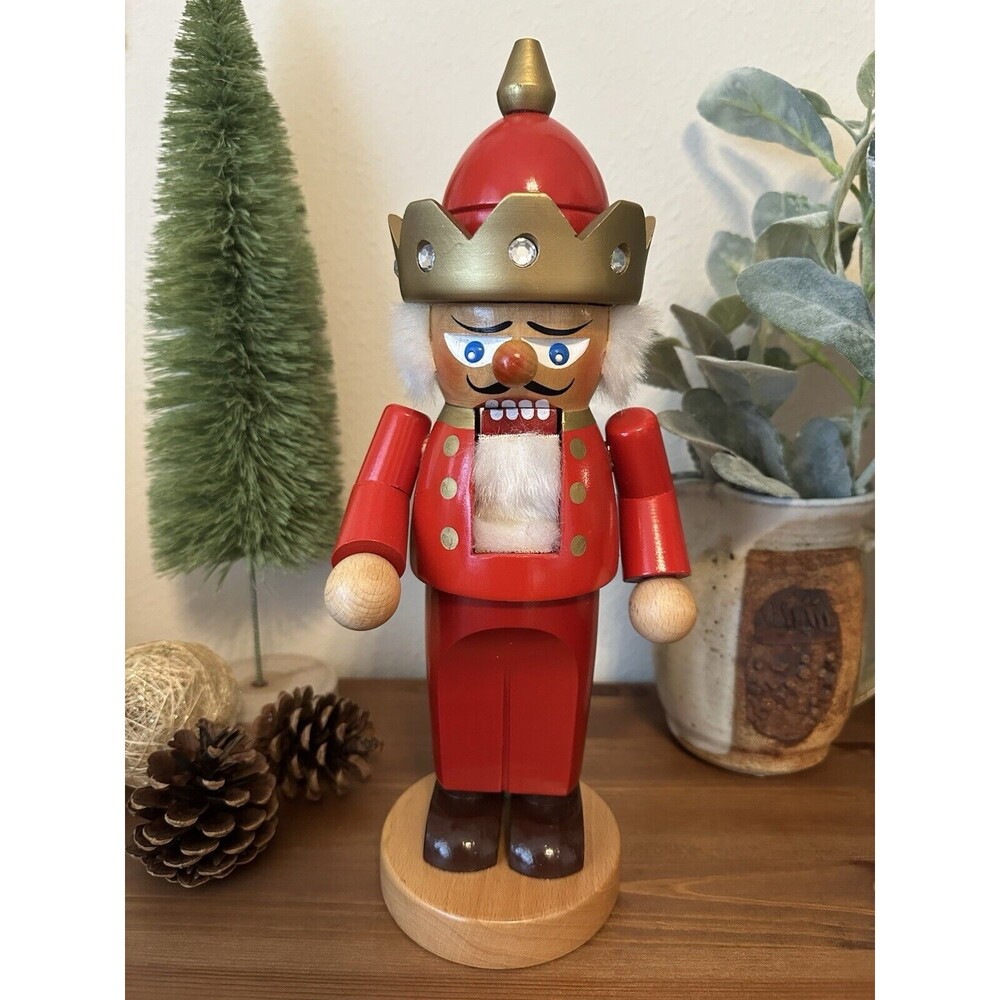 VINTAGE Steinbach 1995 Chubby Red KING S 741 Nutcracker 12" Limited Edition?